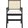 Colette Rattan Armchair In Black and Natural