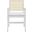 Colette Rattan Armchair In White And Natural