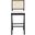 Colette Rattan Barstool In Black And Natural