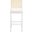 Colette Rattan Barstool In White And Natural