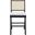 Colette Rattan Counter Stool In Black And Natural