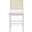 Colette Rattan Counter Stool In White And Natural