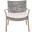 Collette Rattan Accent Chair with Cushion in Grey