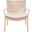 Collette Rattan Accent Chair with Cushion in White Wash