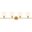 Collier 4 Light Brass And Frosted White Glass Wall Sconce