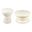 Collins Aluminum Occasional Table Set In Cream