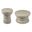 Collins Aluminum Occasional Table Set In Taupe