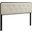 Collins Tufted Queen Fabric and Wood Headboard In Black Beige