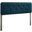 Collins Tufted Twin Fabric and Wood Headboard In Gray