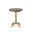 Colton Adjustable Vintage Table In Elm Top and Gold Base