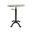 Colton Adjustable Vintage Table In Natural Driftwood Top and Aged Iron Base
