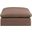 Comfy Vegan Leather Modular Ottoman In Brown