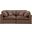 Comfy Vegan Leather 2 Seater Modular Sofa with Arm Support In Brown
