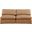 Comfy Vegan Leather 2 Seater Modular Sofa In Cognac