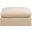 Comfy Velvet Modular Ottoman In Beige