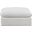 Comfy Velvet Modular Ottoman In Cream