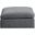 Comfy Velvet Modular Ottoman In Grey