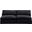 Comfy Velvet 2 Seater Modular Sofa In Black