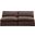 Comfy Velvet 2 Seater Modular Sofa In Brown