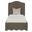 Commerce and Market Liv Twin Upholstered Bed In Brown