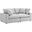 Commix Down Filled Overstuffed 2 Piece Sectional Sofa Set In Light Gray