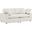 Commix Down Filled Overstuffed Boucle Fabric Loveseat In Ivory