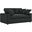 Commix Down Filled Overstuffed Loveseat In Black
