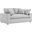 Commix Down Filled Overstuffed Loveseat In Light Gray