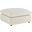 Commix Down Filled Overstuffed Ottoman In Light Beige