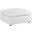 Commix Down Filled Overstuffed Ottoman In White