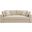 Commix Down Filled Overstuffed Sleeper Sofa In Light Beige