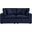 Commix Overstuffed Outdoor Patio Loveseat In Navy