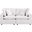 Commix Overstuffed Outdoor Patio Loveseat In White