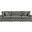 Commix Overstuffed Outdoor Patio Sofa In Charcoal