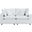 Commix Sunbrella Outdoor Patio Loveseat In White
