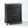 Compact Granite Top Kitchen Cart In Black and Gray