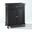 Compact Granite Top Kitchen Cart In Black