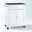 Compact Granite Top Kitchen Cart In White and Black