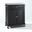 Compact Stainless Steel Top Kitchen Cart In Black