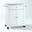 Compact Stainless Steel Top Kitchen Cart In White