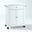 Compact Stone Top Kitchen Cart In White