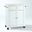 Compact Wood Top Kitchen Cart In White and Natural