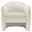 Compose Performance Velvet Accent Chair In Alabaster