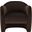 Compose Performance Velvet Accent Chair In Chocolate Brown