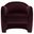 Compose Performance Velvet Accent Chair In Mulberry