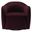 Compose Performance Velvet Swivel Armchair In Mulberry