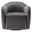 Compose Performance Velvet Swivel Armchair In Storm Gray