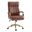 Conan Leather Ergonomic Executive Office Chair In Brown