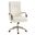 Conan Leather Ergonomic Executive Office Chair In Ivory