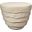 Concentric Fiber Glass Side Table In Cream White